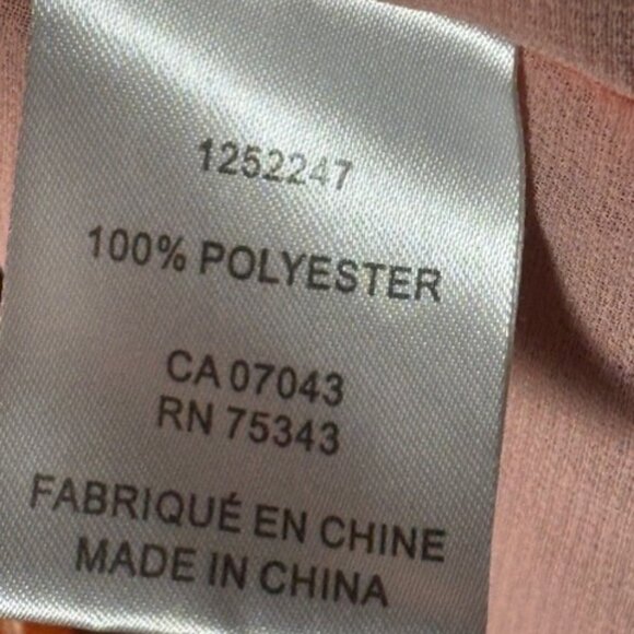 Joie Peach Brown Floral L Blouse V Neck Tie Boho Romantic Puff Swiss Dot Chic - Picture 8 of 8